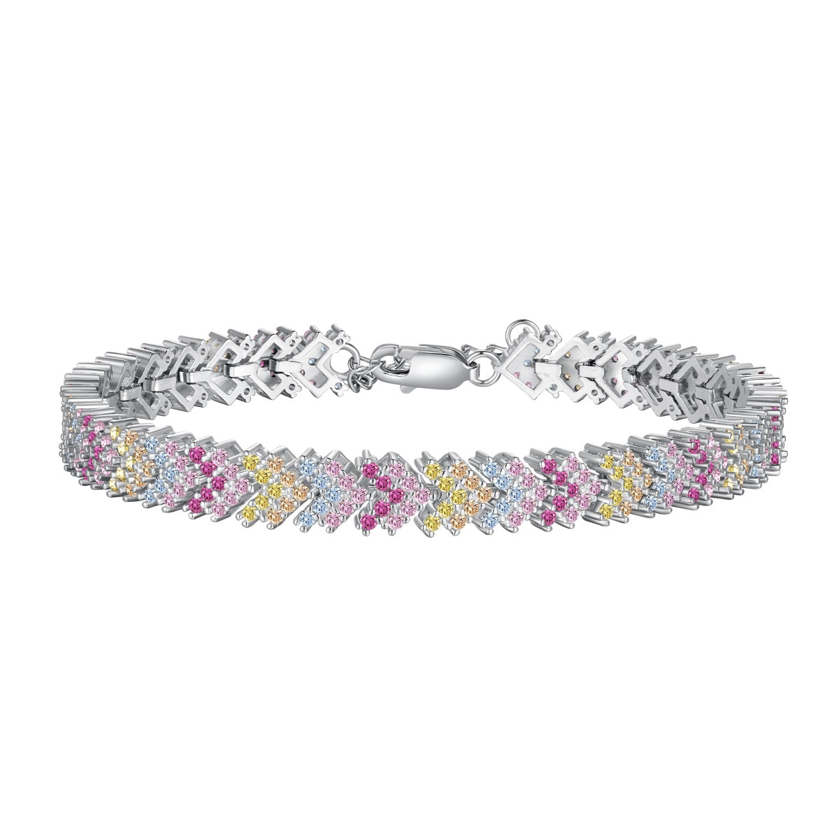 [Hinora Jewelry]Ornate Sparkling Round Cut Party Bracelet