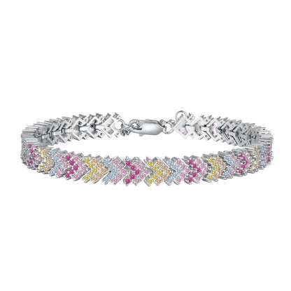 [Hinora Jewelry]Ornate Sparkling Round Cut Party Bracelet