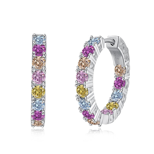 [Hinora Jewelry]Unique Round Cut Daily Earrings