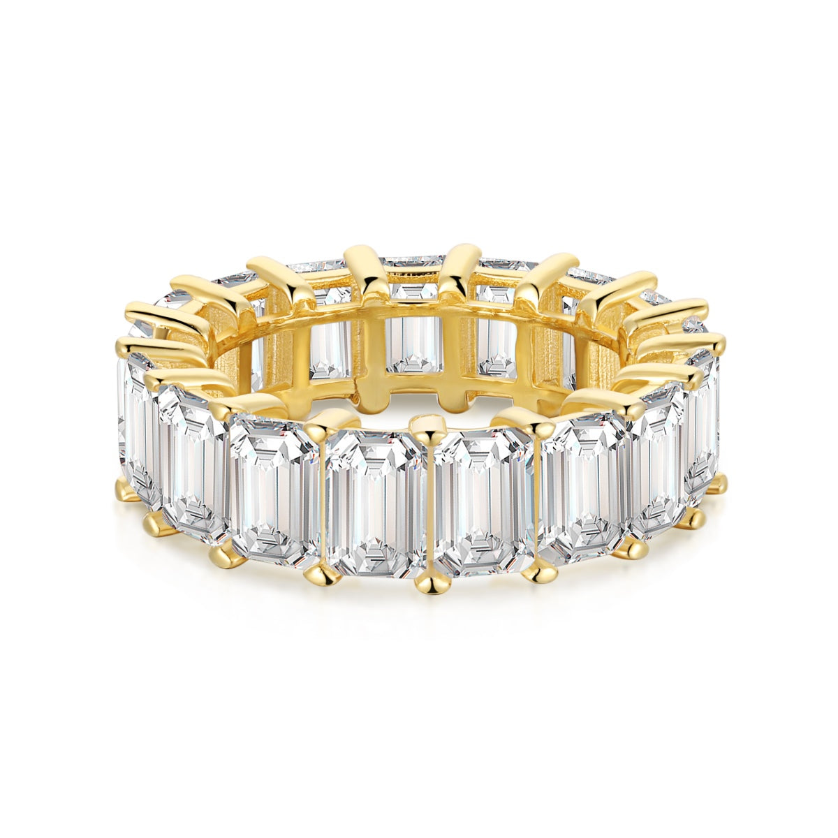 [Hinora Jewelry]0.75 Carat Elegant Emerald Cut Tennis Ring