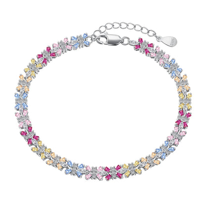 [Hinora Jewelry]Radiant Colorful Emerald Cut Party Bracelet