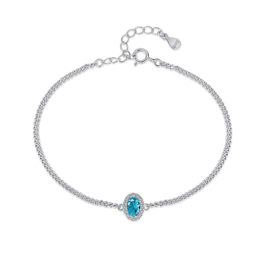 [Hinora Jewelry]Exquisite Oval Shape Bracelet
