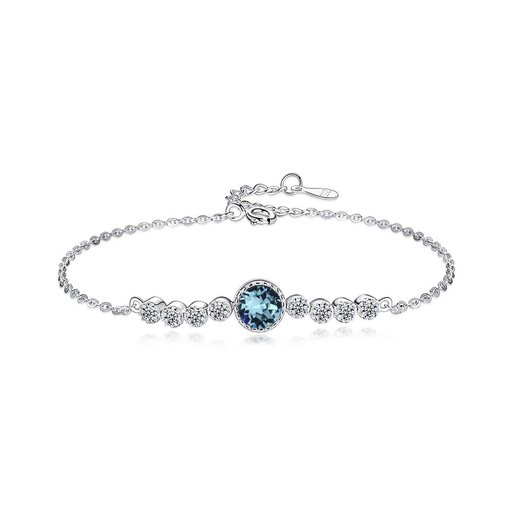 [Hinora Jewelry]Luxurious Heart Of The Ocean Bracelet