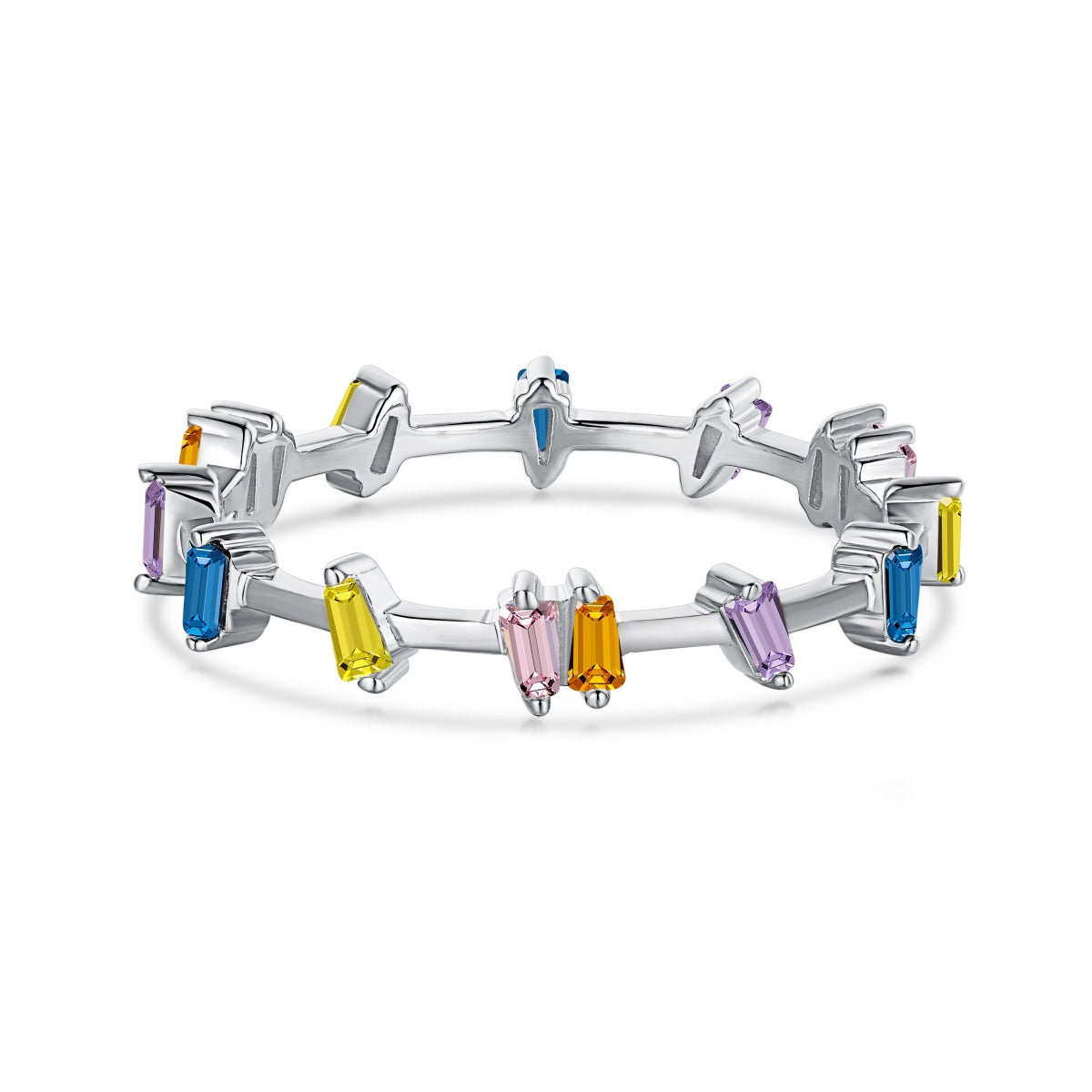 [Hinora Jewelry]Unique Trapezoid Cut Daily Ring