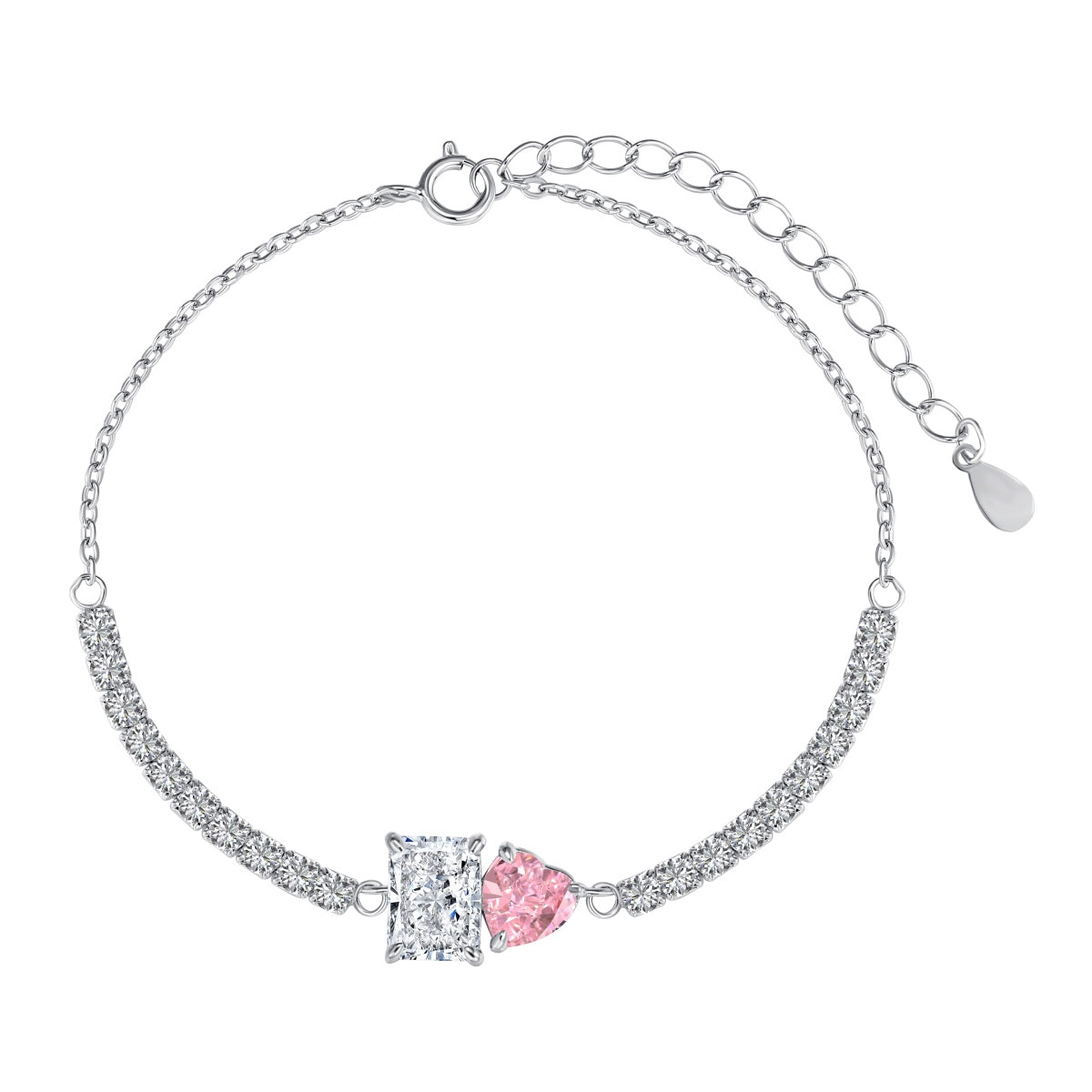 [Hinora Jewelry]Dazzling Unique Multi Shape Lover Bracelet