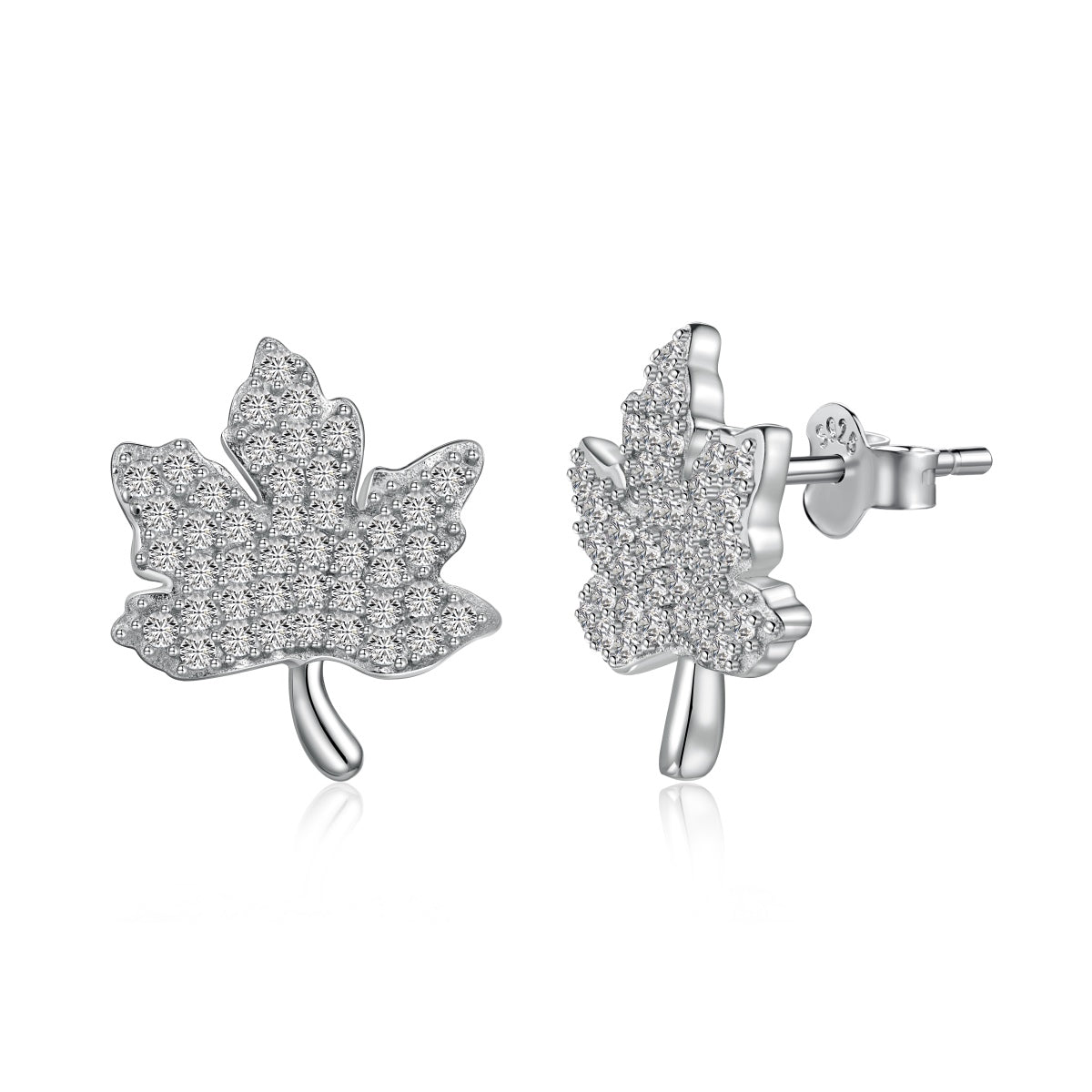 [Hinora Jewelry]Exquisite Maple Leaf Design Earrings