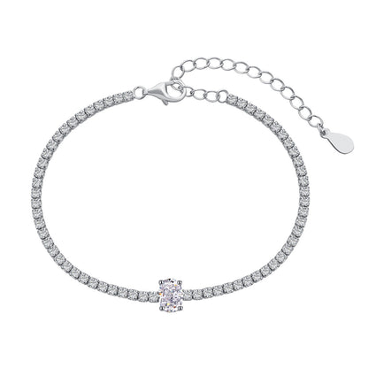 [Hinora Jewelry]0.75 Carat Exquisite Oval Cut Daily Bracelet