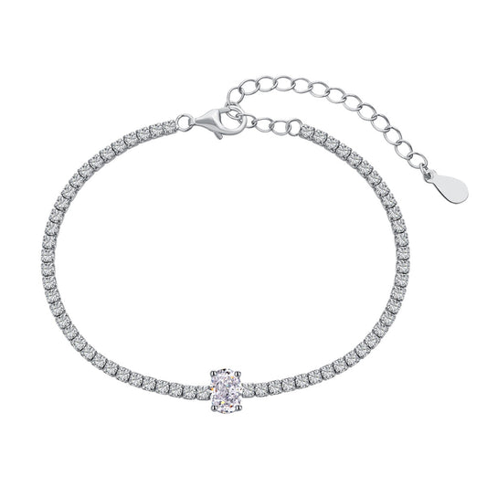 [Hinora Jewelry]0.75 Carat Exquisite Oval Cut Daily Bracelet