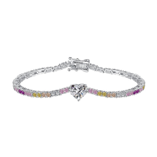[Hinora Jewelry]Delicate Romantic Heart Shape Lover Bracelet