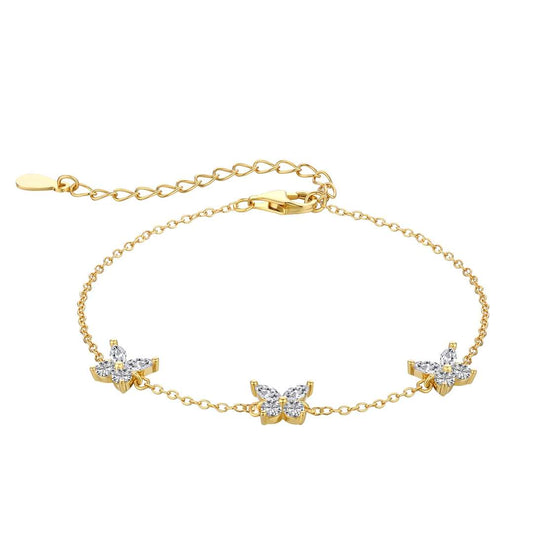 [Hinora Jewelry]Radiant Butterfly Shape Necklace