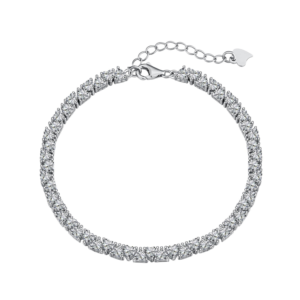 [Hinora Jewelry]Dazzling Romantic Heart Shape Lover Bracelet