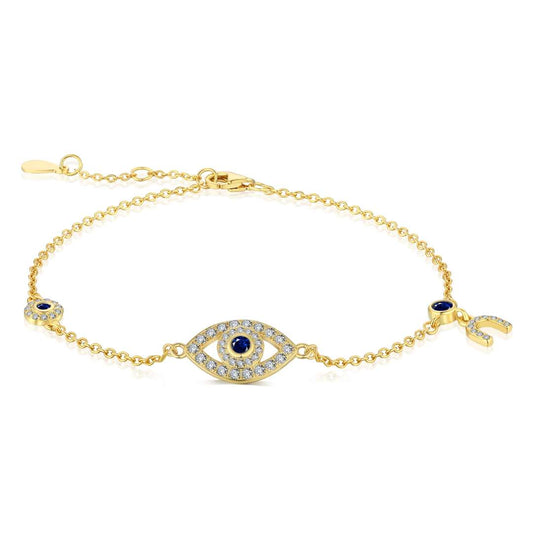 [Hinora Jewelry]Dainty Eye Shape Necklace