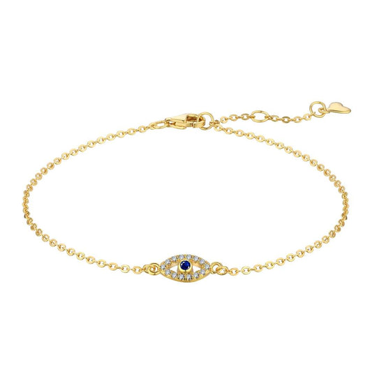 [Hinora Jewelry]Evil Eye Shape Necklace
