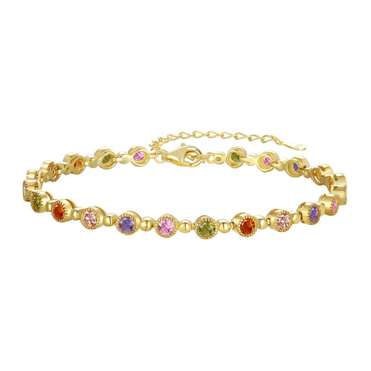 [Hinora Jewelry]Sparkling Exquisite Round Cut Party Bracelet