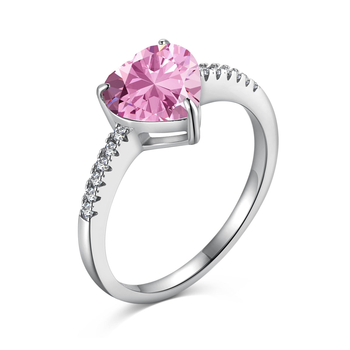 [Hinora Jewelry]2.0 Carat Dazzling Lustrous Heart Cut Lover Ring