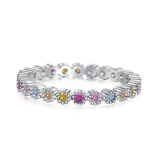 [Hinora Jewelry]Exquisite Colorful Round Cut Party Ring