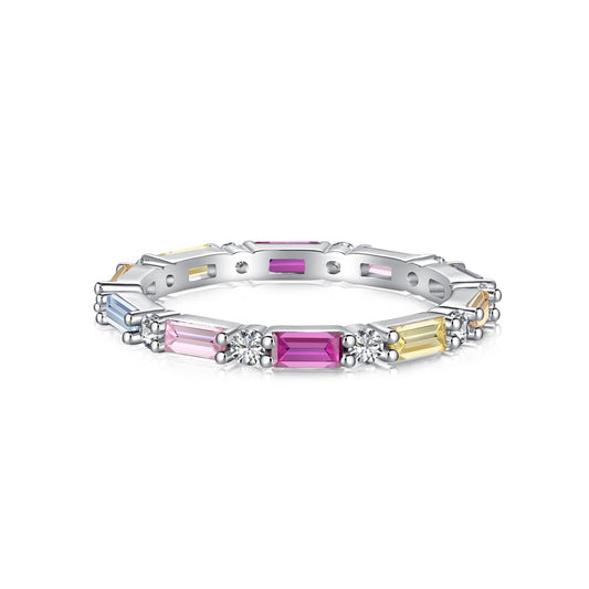 [Hinora Jewelry]Lively In Shades Elegant Radiant Cut Daily Ring
