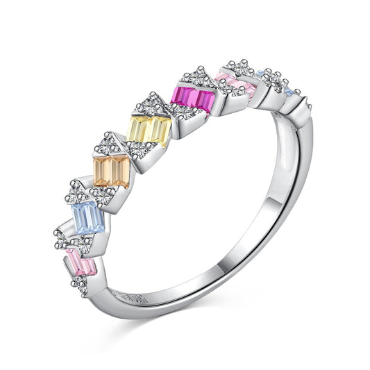 [Hinora Jewelry]Delicate Vibrant Emerald Cut Daily Ring