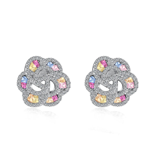 [Hinora Jewelry]Exquisite Flower Shape Daily Earrings