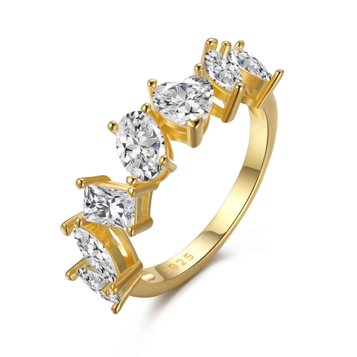 [Hinora Jewelry]Delicate Multi Cut Ring
