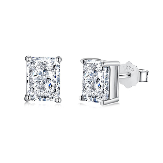 [Hinora Jewelry]Radiant Luxurious Princess Cut Daily Earrings