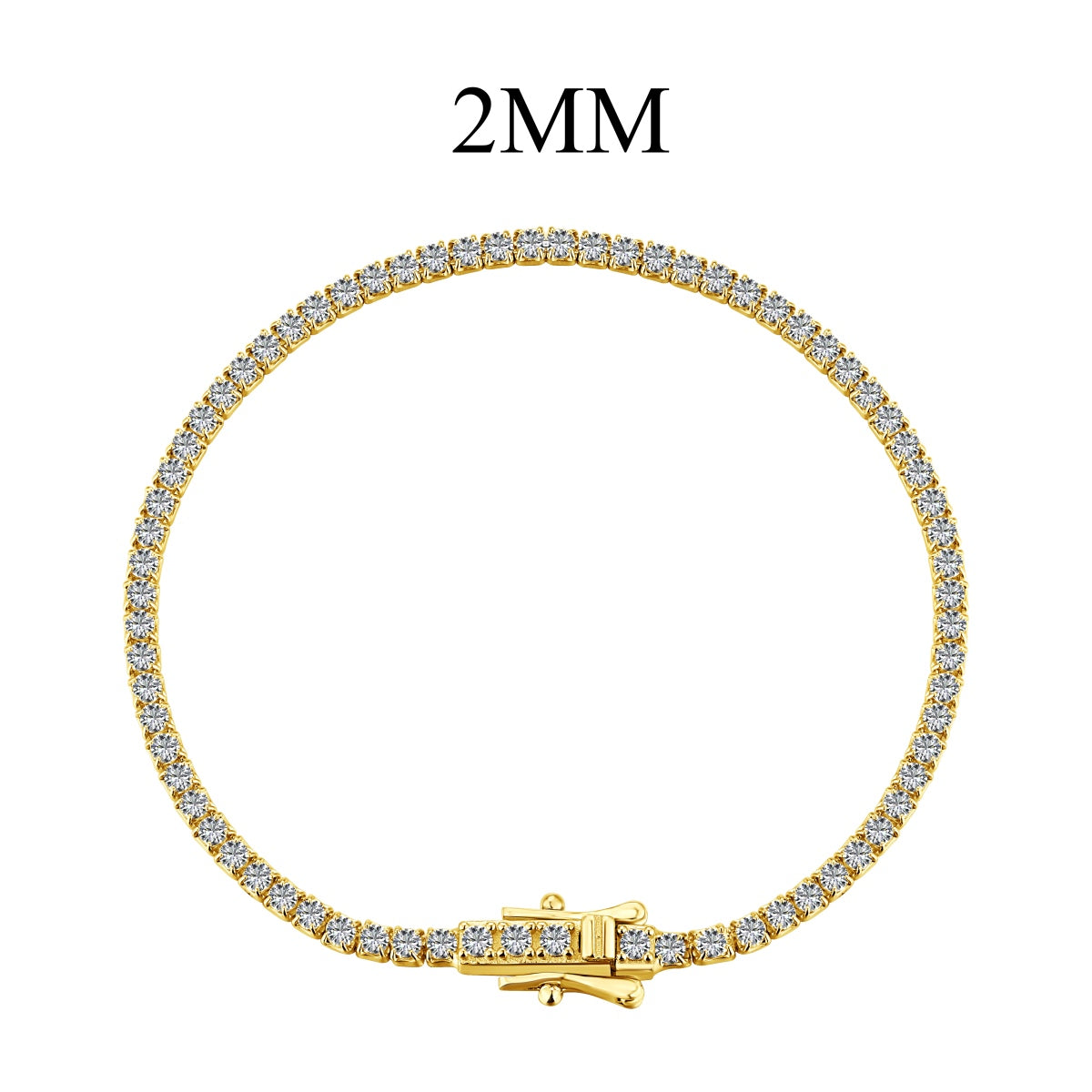 [Hinora Jewelry]Radiant Colorful Round Cut Party Bracelet