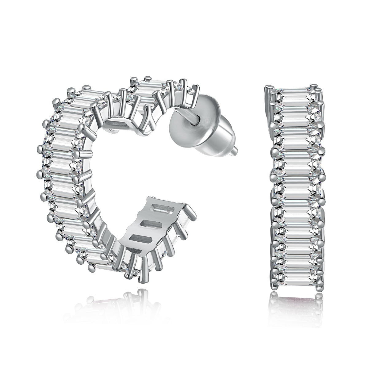 [Hinora Jewelry]Radiant Heart Cutout Earrings