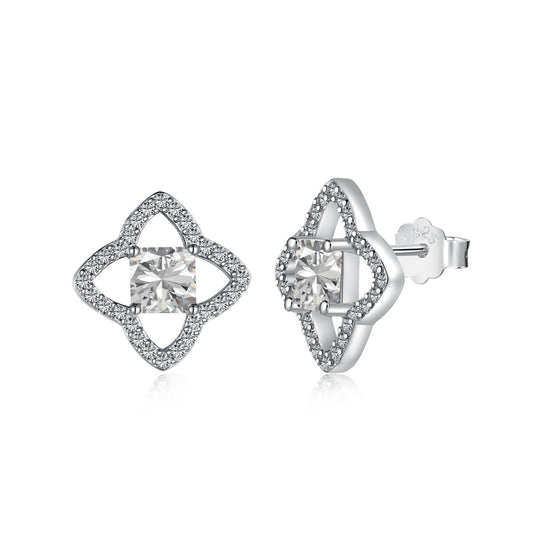 [Hinora Jewelry]Elegant Star Shape Princess Cut Daily Earrings