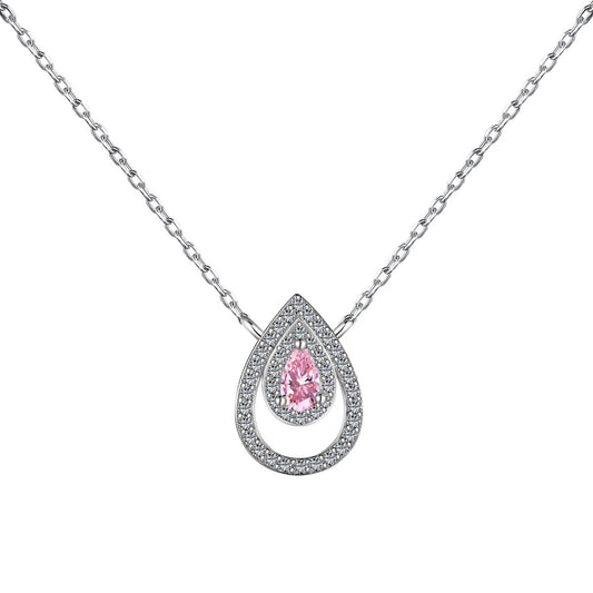 [Hinora Jewelry]Sparkling Pear Cut Necklace