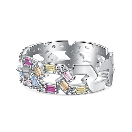 [Hinora Jewelry]Sparkling Vibrant Emerald Cut Daily Ring