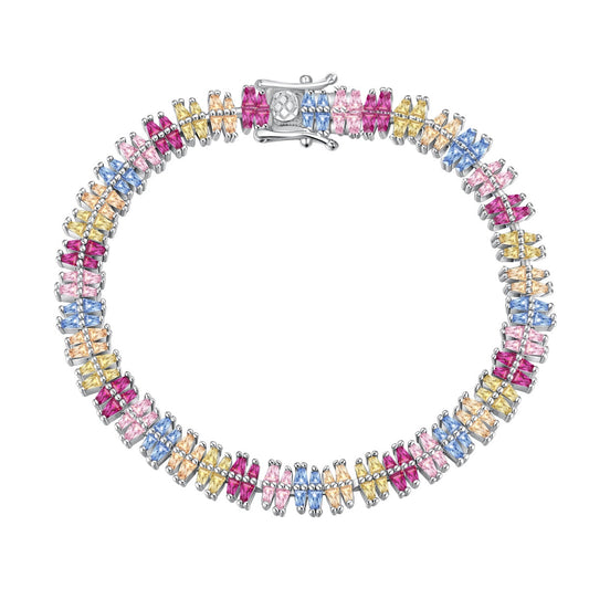 [Hinora Jewelry]Sparkling Exquisite Multi Cut Party Bracelet