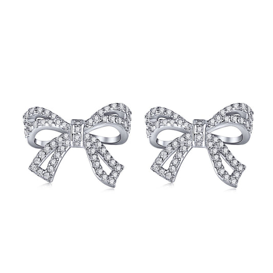 [Hinora Jewelry]Dainty Bow Shape Earrings