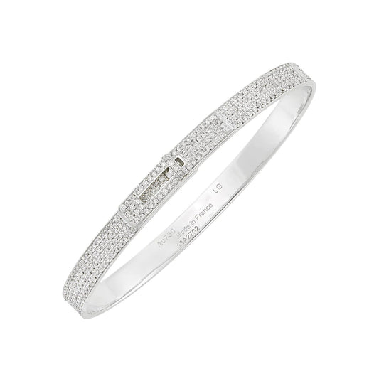 [⭐Hinora Jewelry]HM KELLY BRACELET IN SILVER AND FULL PAVE DIAMOND