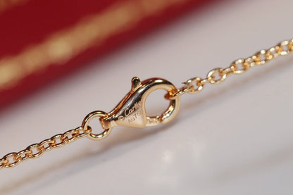 [⭐Hinora Jewelry]LOVE NECKLACE PINK GOLD AND SILVER