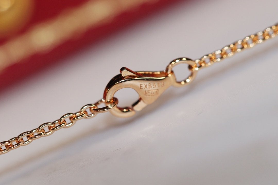 [⭐Hinora Jewelry]LOVE NECKLACE PINK GOLD AND SILVER