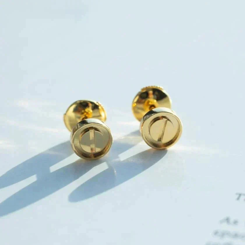 [⭐Hinora Jewelry]LOVE EARRINGS GOLD 10MM