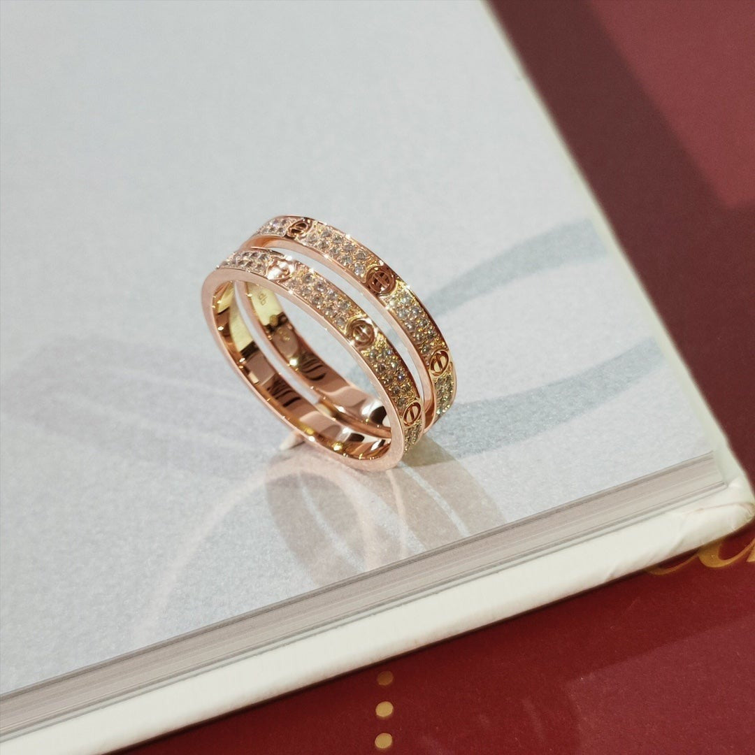 [⭐Hinora Jewelry]LOVE RING 2.65MM DIAMOND