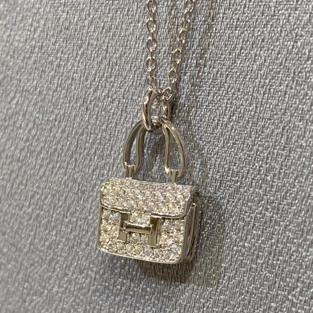 [⭐Hinora Jewelry]CONSTANCE PEDANT DIAMOND NECKLACE