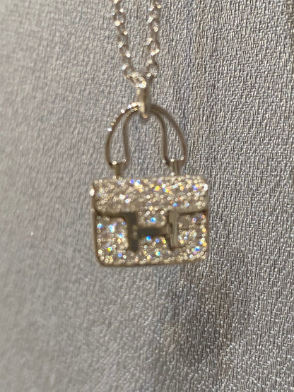 [⭐Hinora Jewelry]CONSTANCE PEDANT DIAMOND NECKLACE
