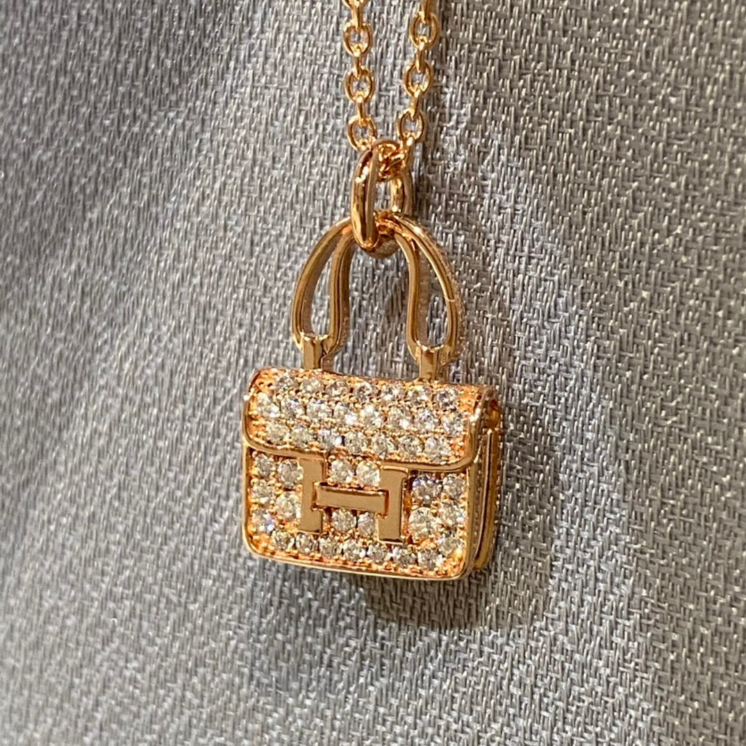 [⭐Hinora Jewelry]CONSTANCE PEDANT DIAMOND NECKLACE