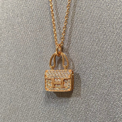 [⭐Hinora Jewelry]CONSTANCE PEDANT DIAMOND NECKLACE