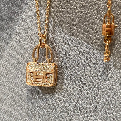 [⭐Hinora Jewelry]CONSTANCE PEDANT DIAMOND NECKLACE