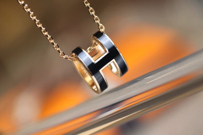 [⭐Hinora Jewelry]POP H PEDANT PINK GOLD