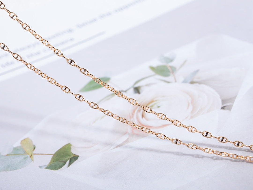 [⭐Hinora Jewelry]ECHAPPEE NECKLACE PINK GOLD