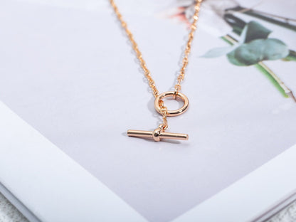 [⭐Hinora Jewelry]ECHAPPEE NECKLACE PINK GOLD