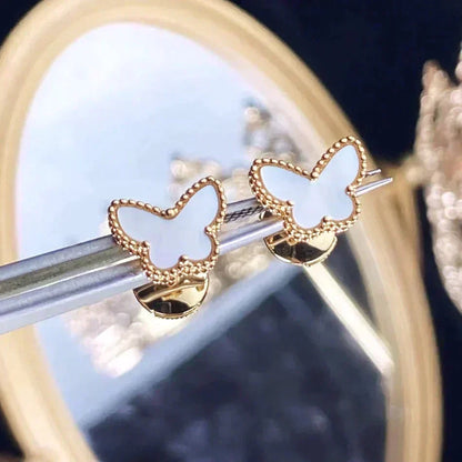 [⭐Hinora Jewelry]SWEET BUTTERFLY MOP EARSTUDS