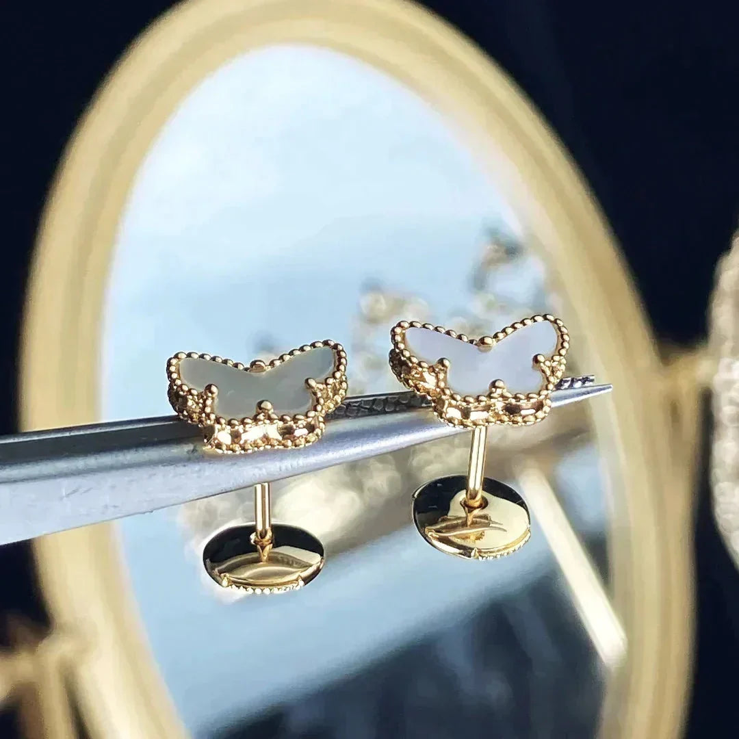 [⭐Hinora Jewelry]SWEET BUTTERFLY MOP EARSTUDS