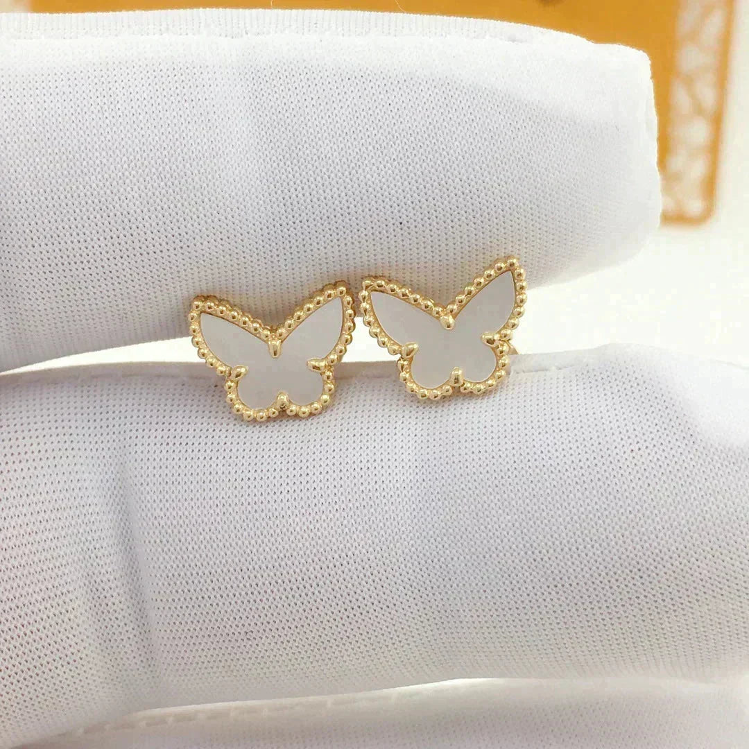 [⭐Hinora Jewelry]SWEET BUTTERFLY MOP EARSTUDS