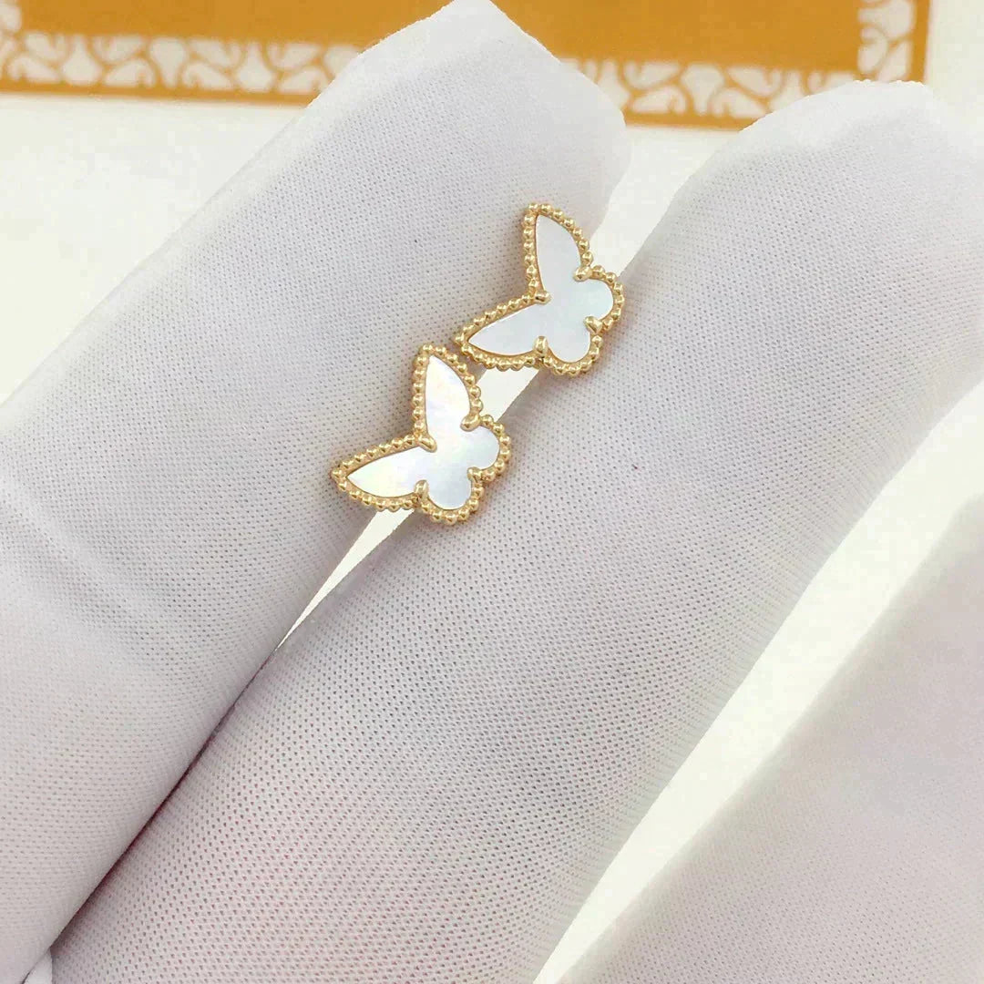 [⭐Hinora Jewelry]SWEET BUTTERFLY MOP EARSTUDS