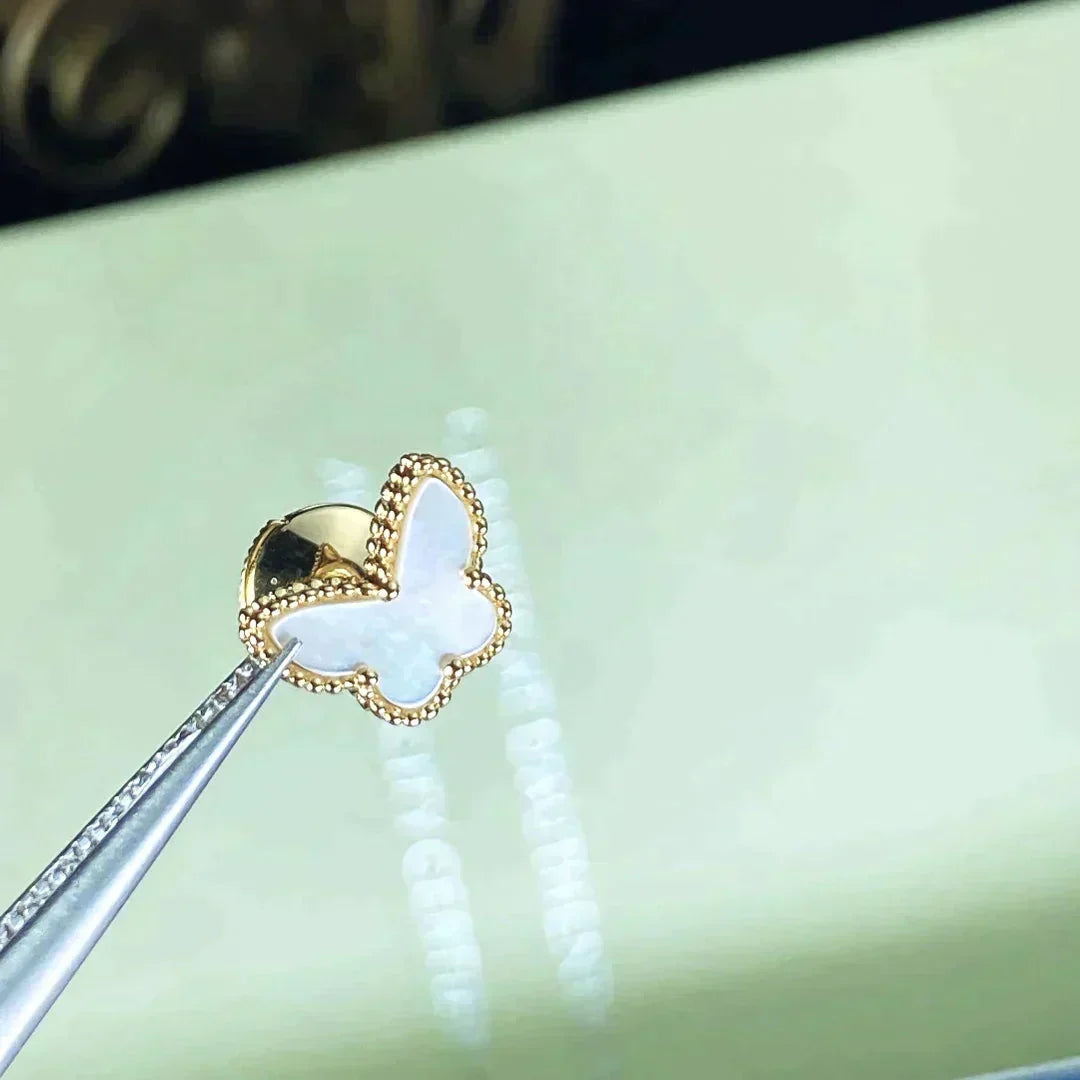 [⭐Hinora Jewelry]SWEET BUTTERFLY MOP EARSTUDS